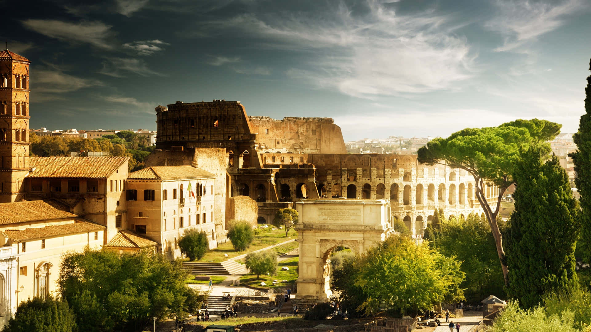 Arch Of Constantine Vintage Aesthetic Photo Background