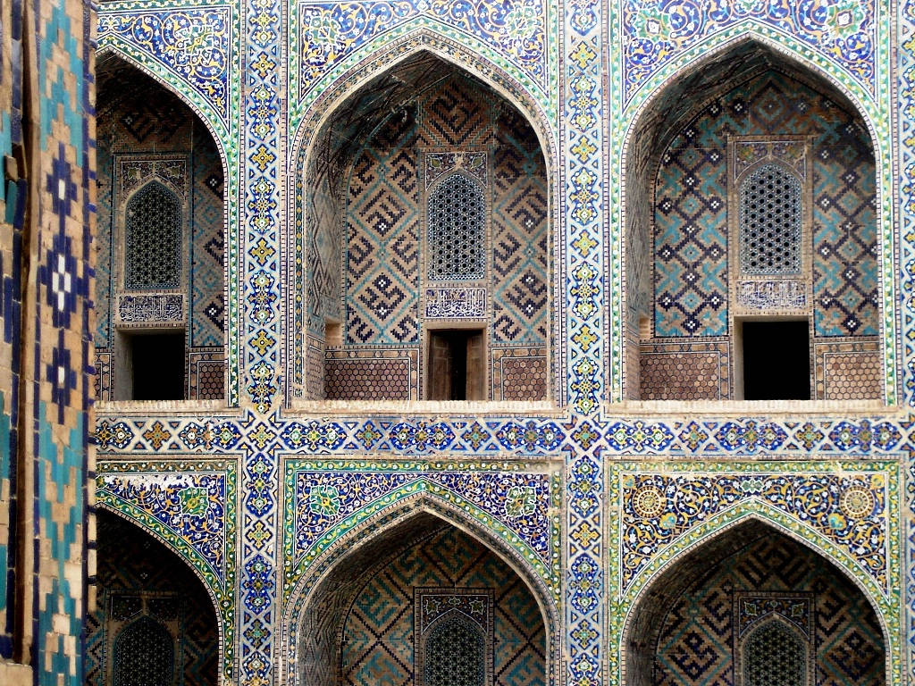 Arch Walls Sherdor Madrasah Samarkand