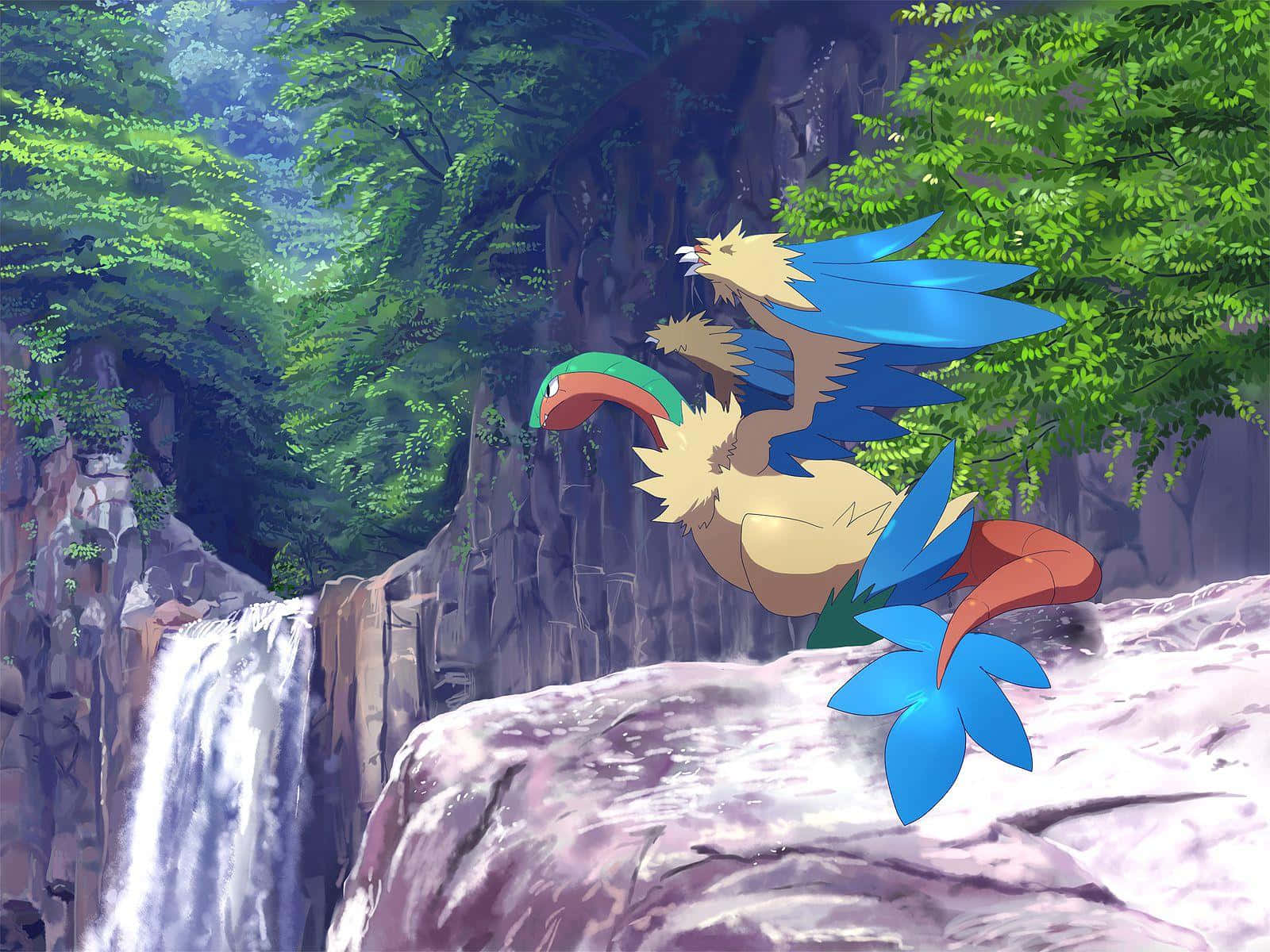 Archen Over Falls Background