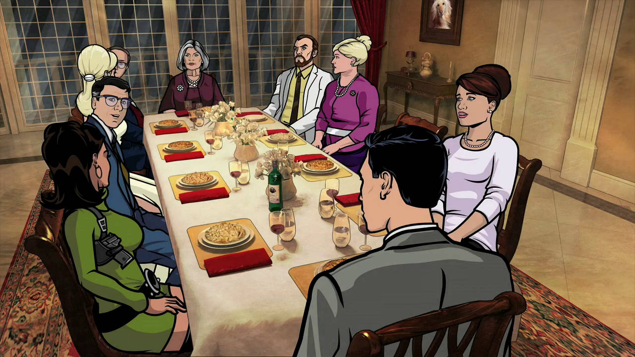 Archer Cast Members In Dinner