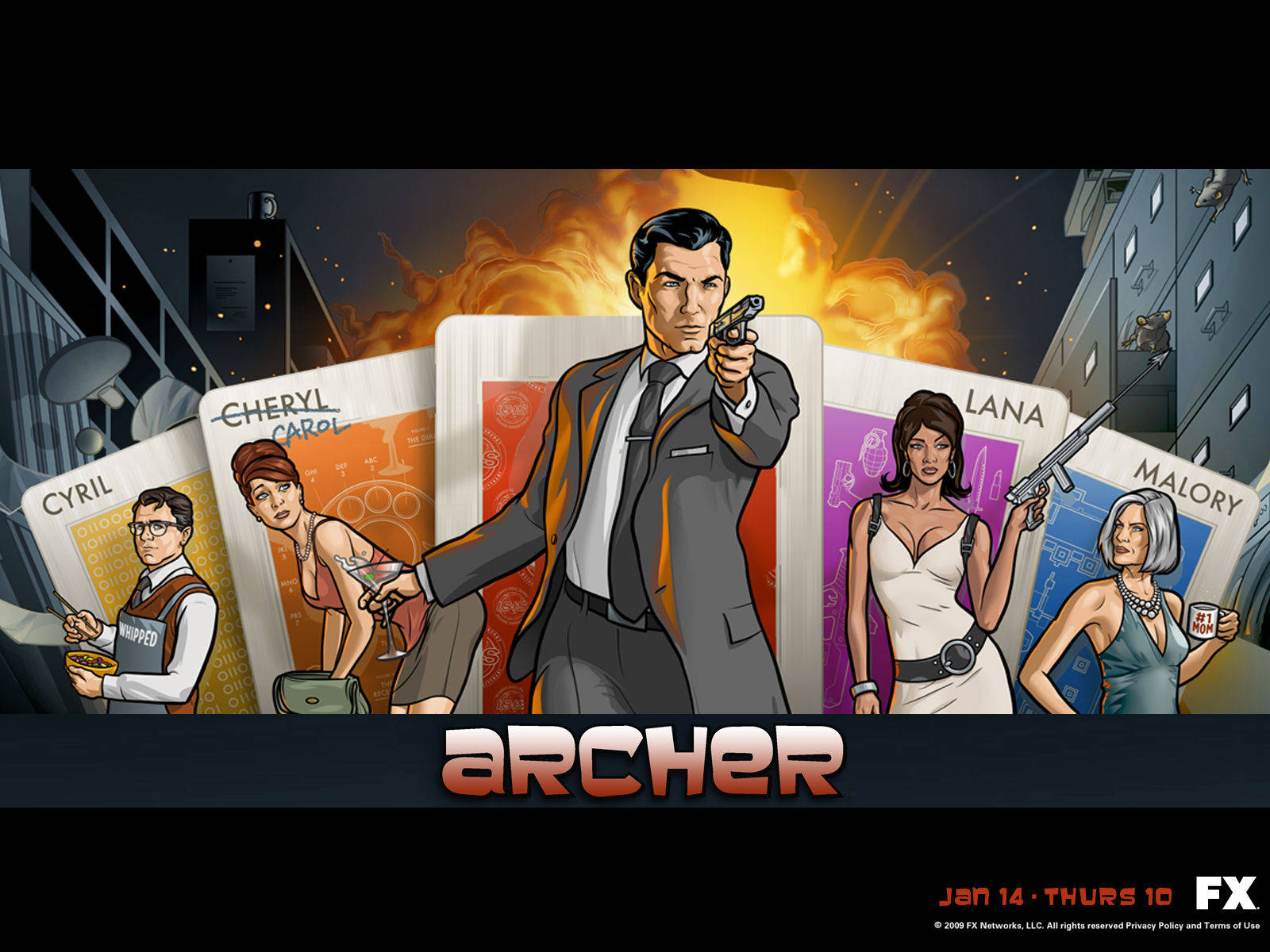 Archer Season 1 Poster Background