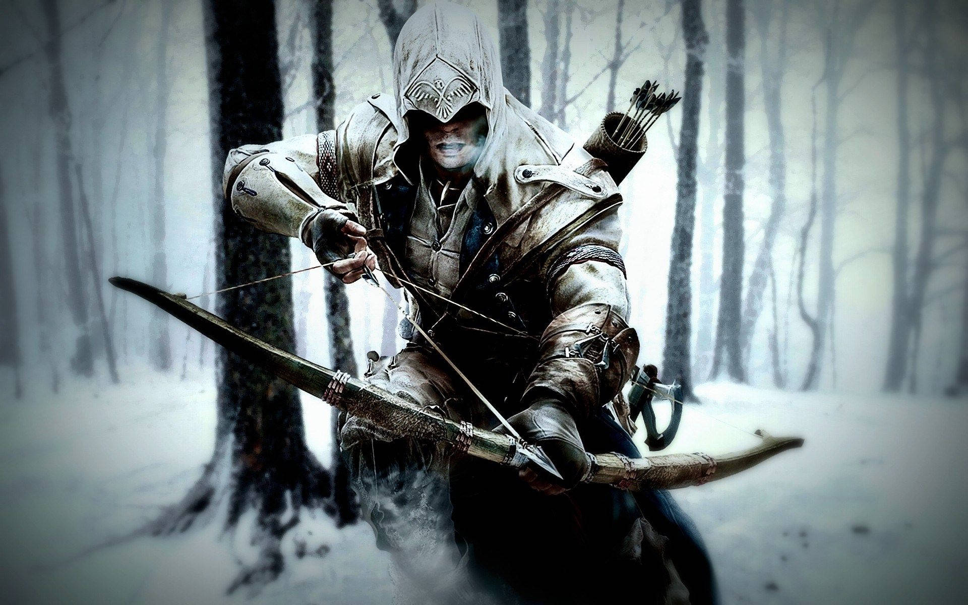 Archery Assassin's Creed Iii Winter Background