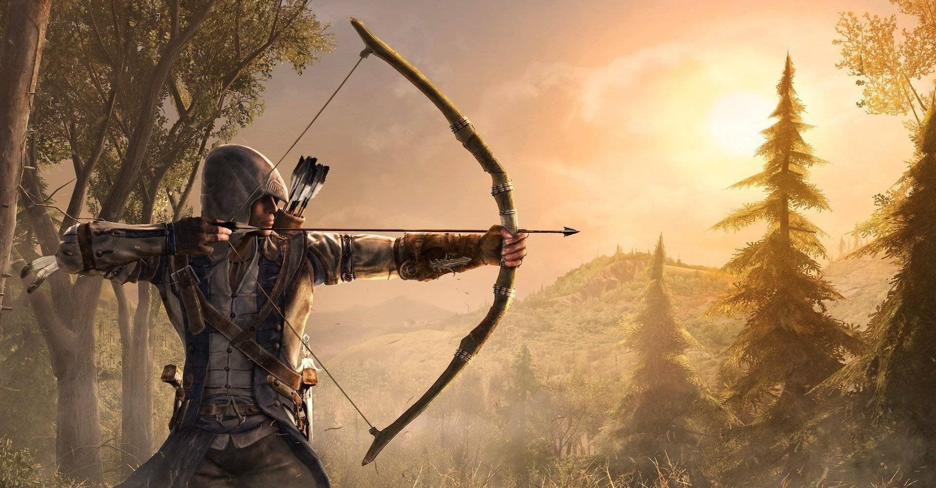 Archery Assassin's Creed Sunset Background