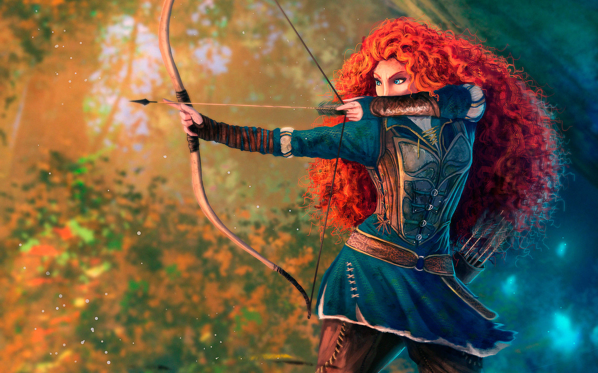 Archery Merida From Brave Background