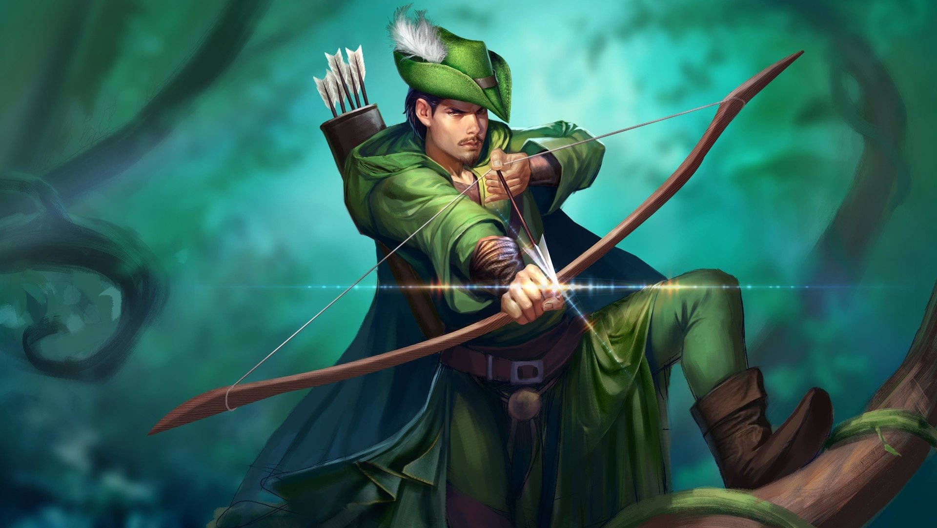 Archery Robin Hood Digital Art Background