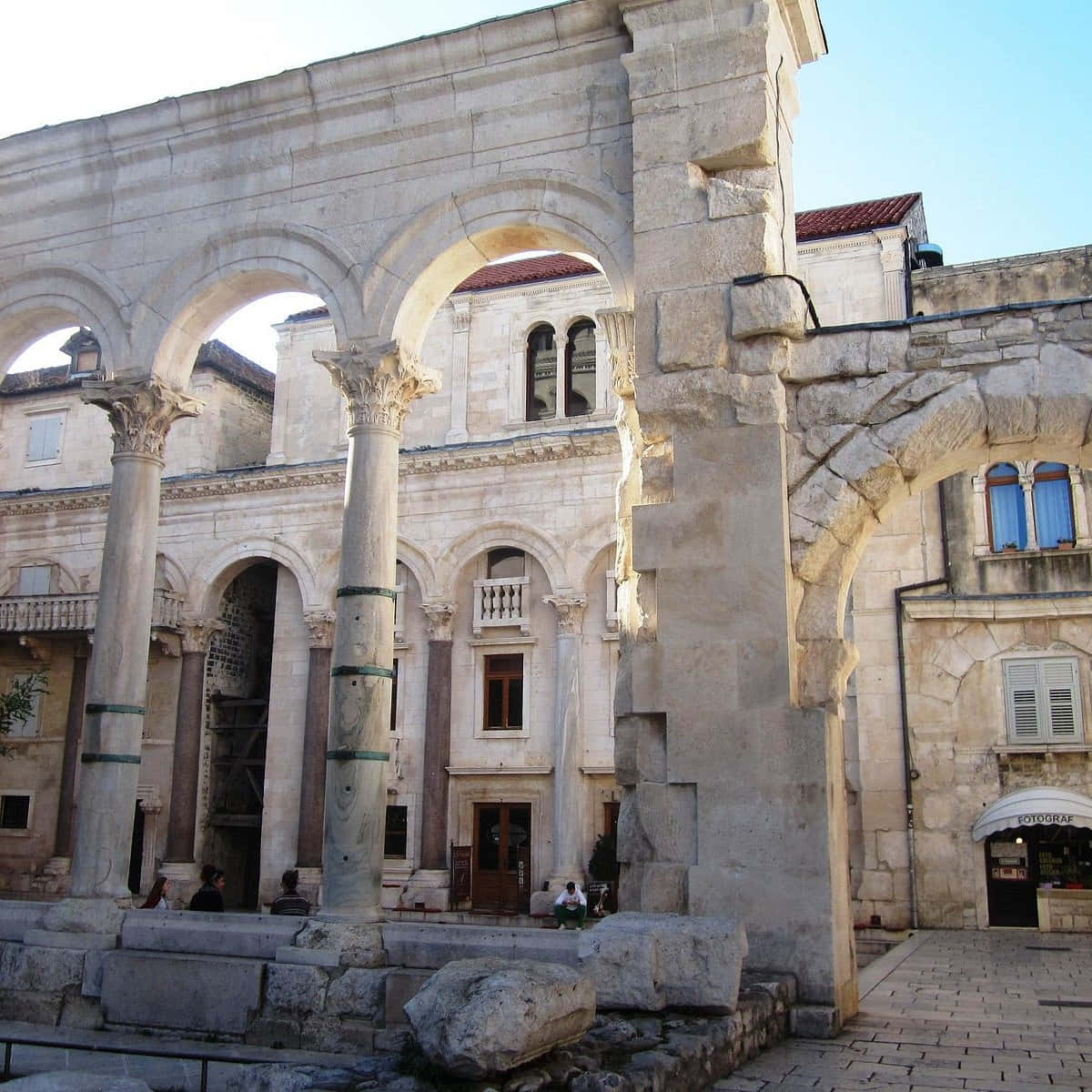 Arches In The Diocletians Palace Background