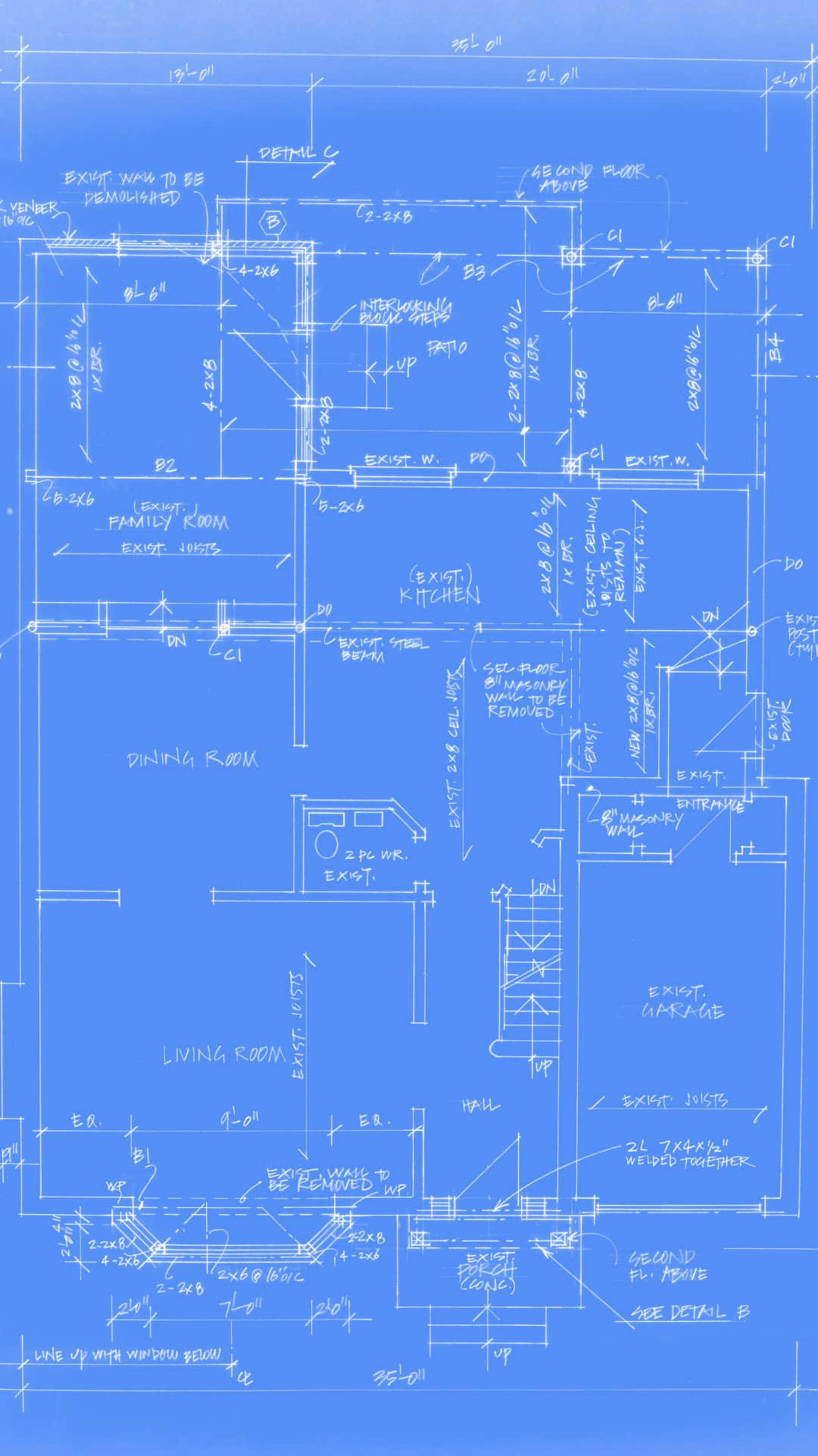 Architectural Blueprint Design Background