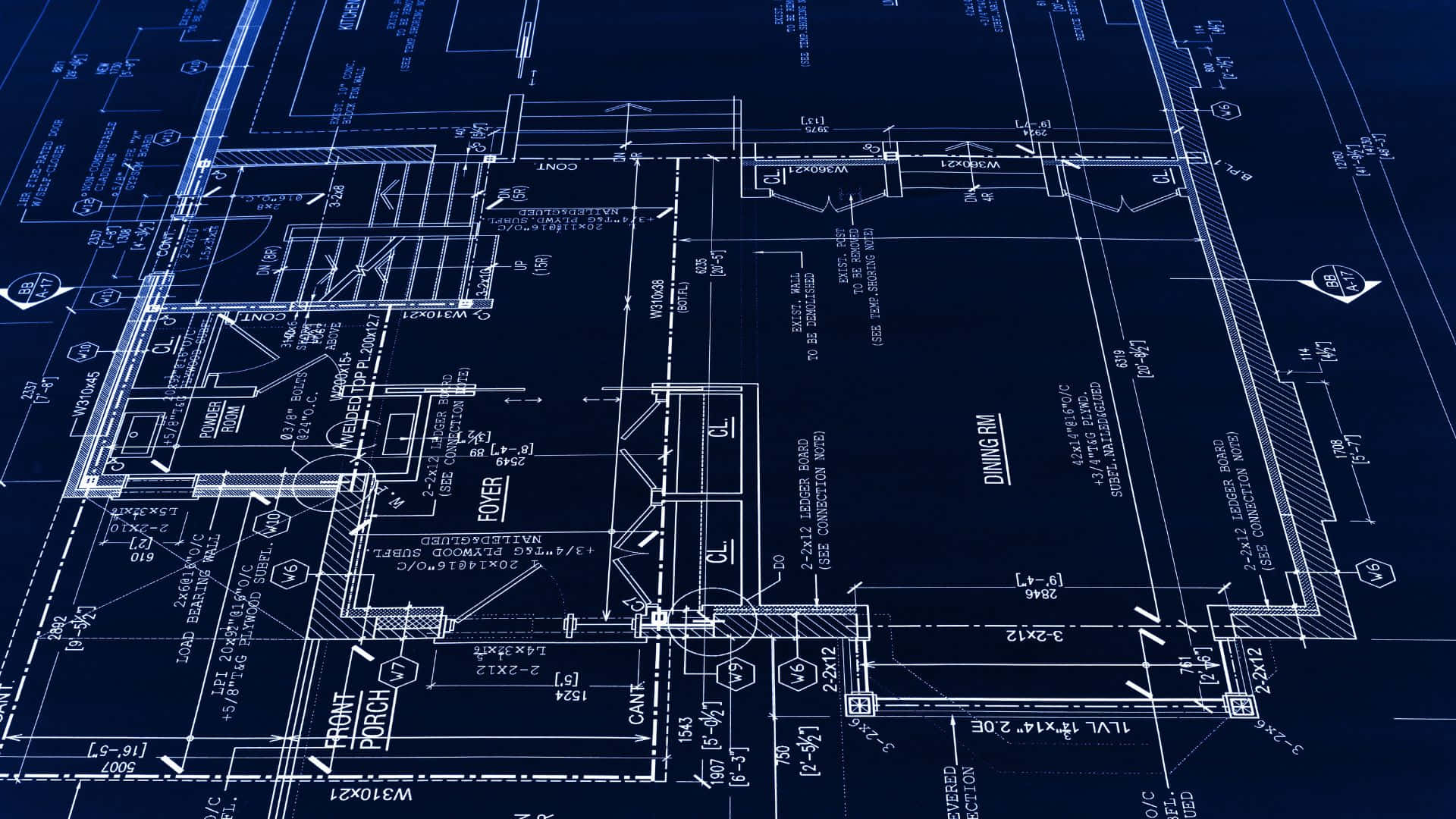 Architectural Blueprint Design Background