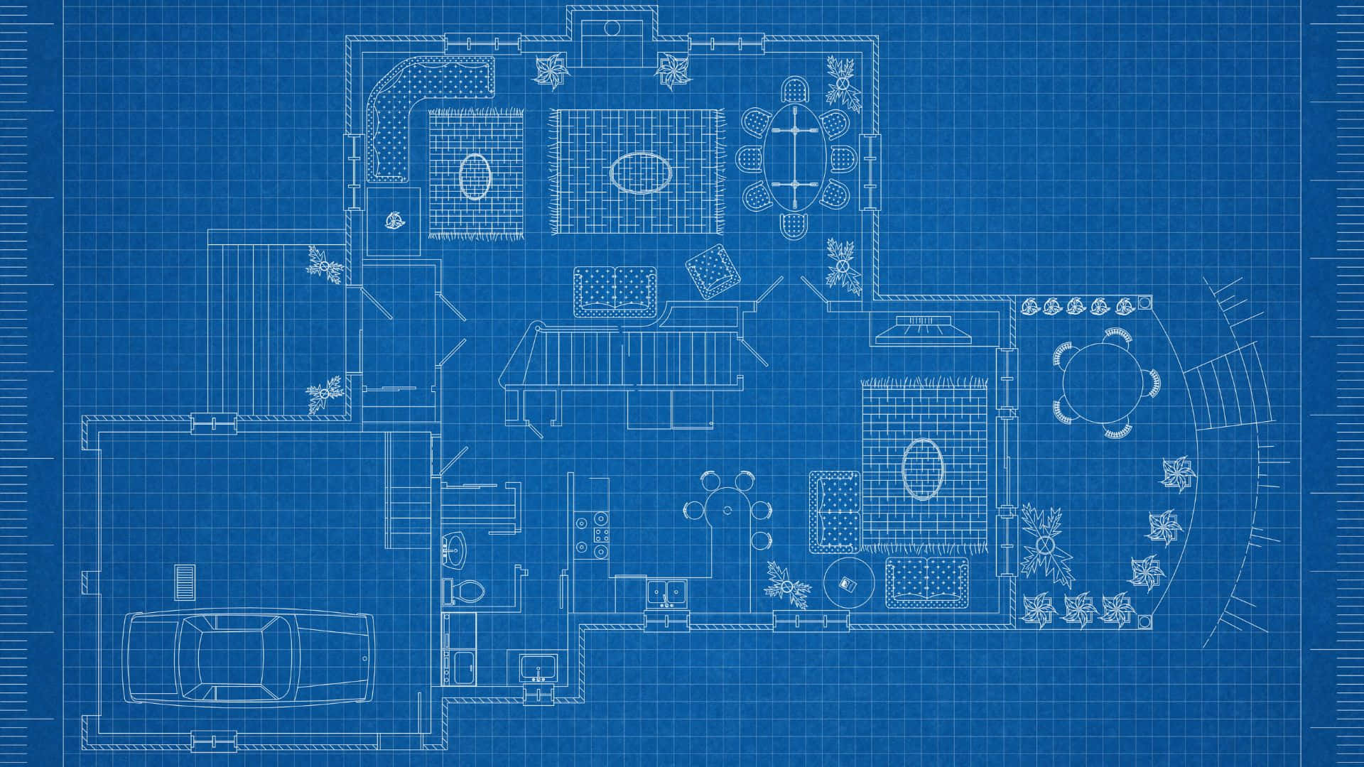 Architectural Blueprint Design Background