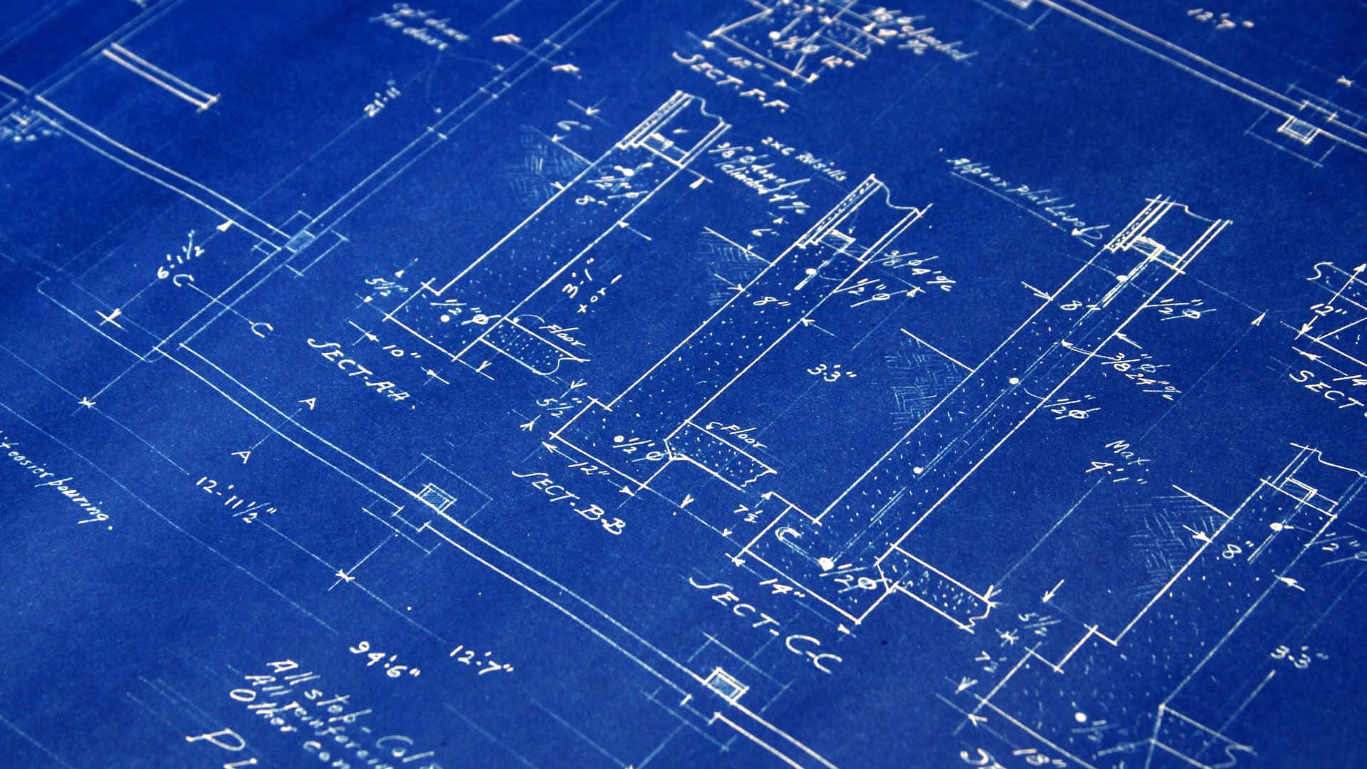 Architectural Blueprint Detail Background