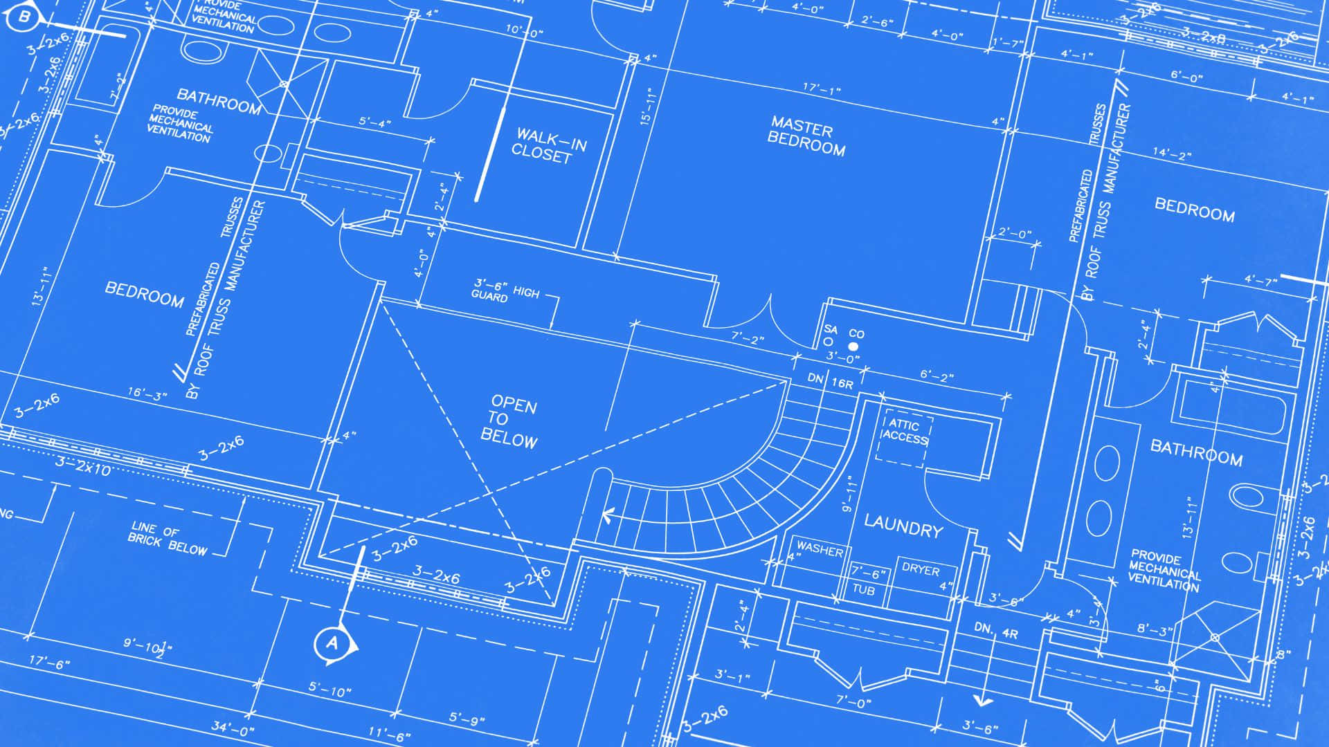 Architectural Blueprint Residential Design Background