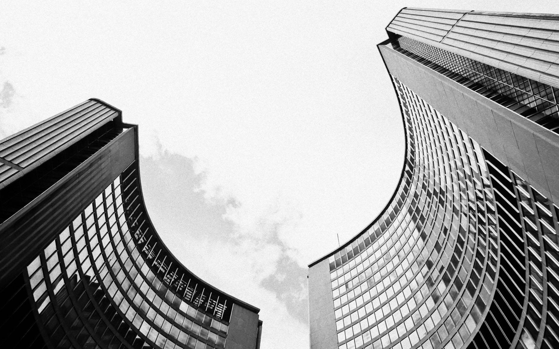 Architecture Curves Monochrome Background