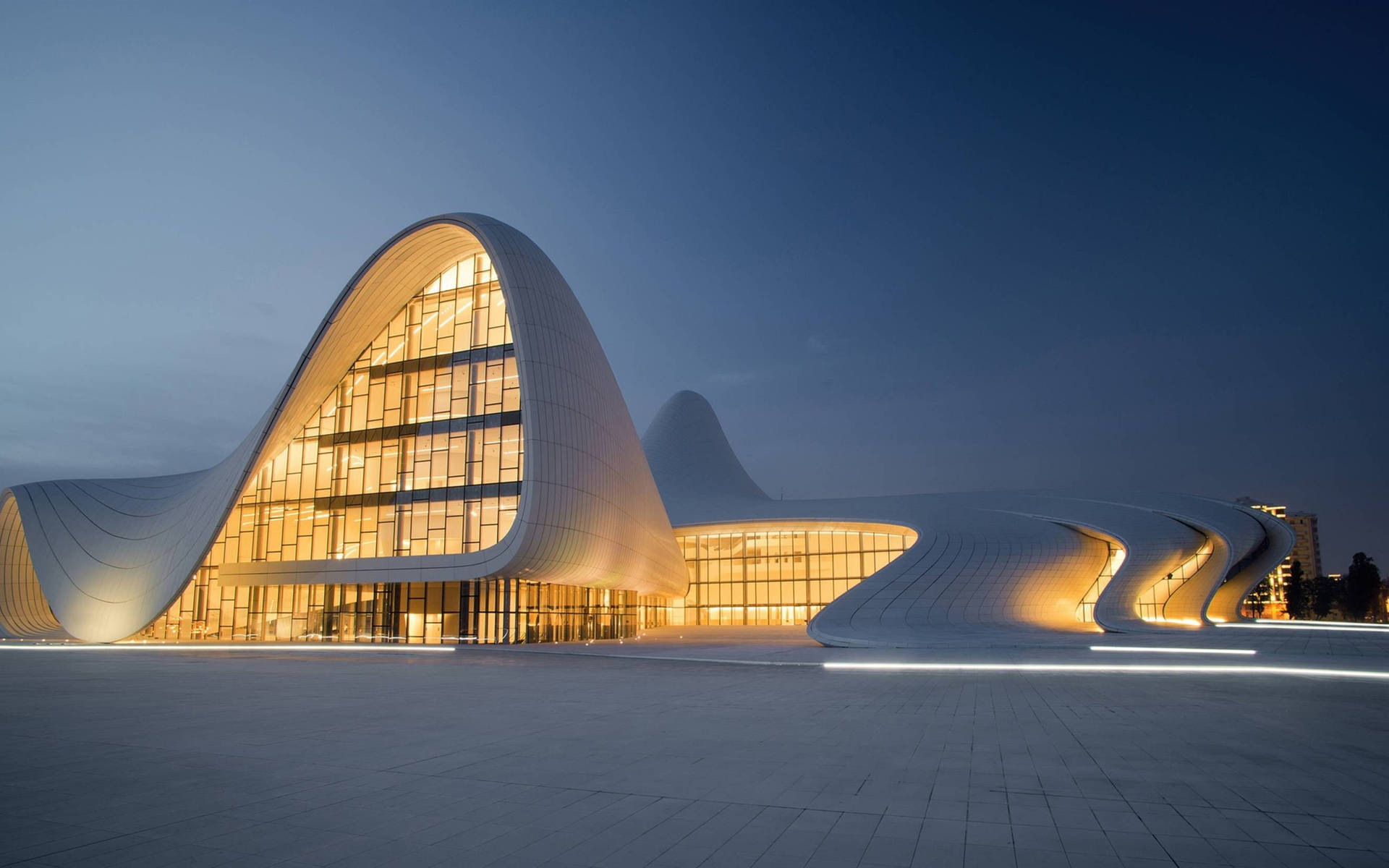 Architecture Heydar Aliyev Center Background