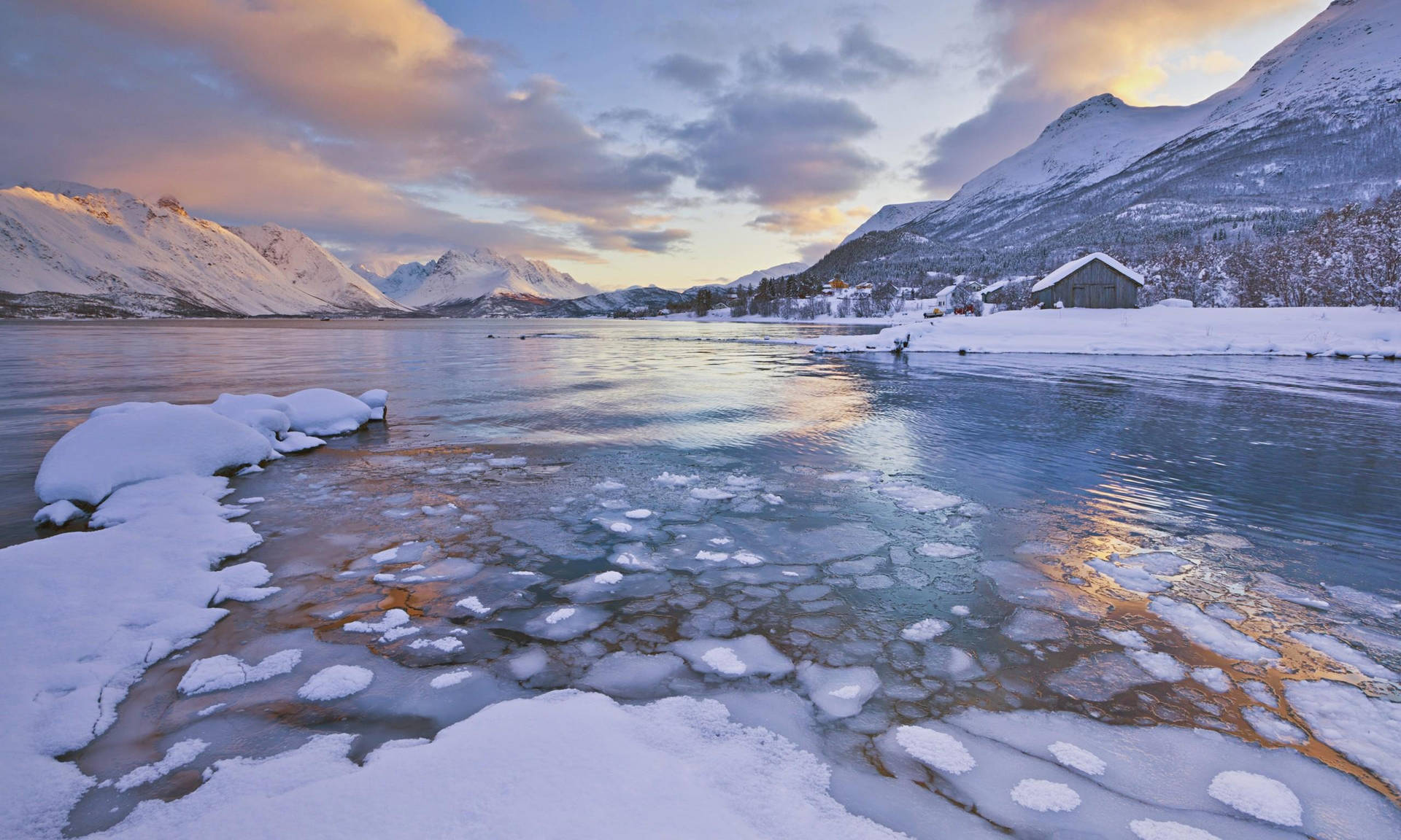 Arctic Frozen Lake