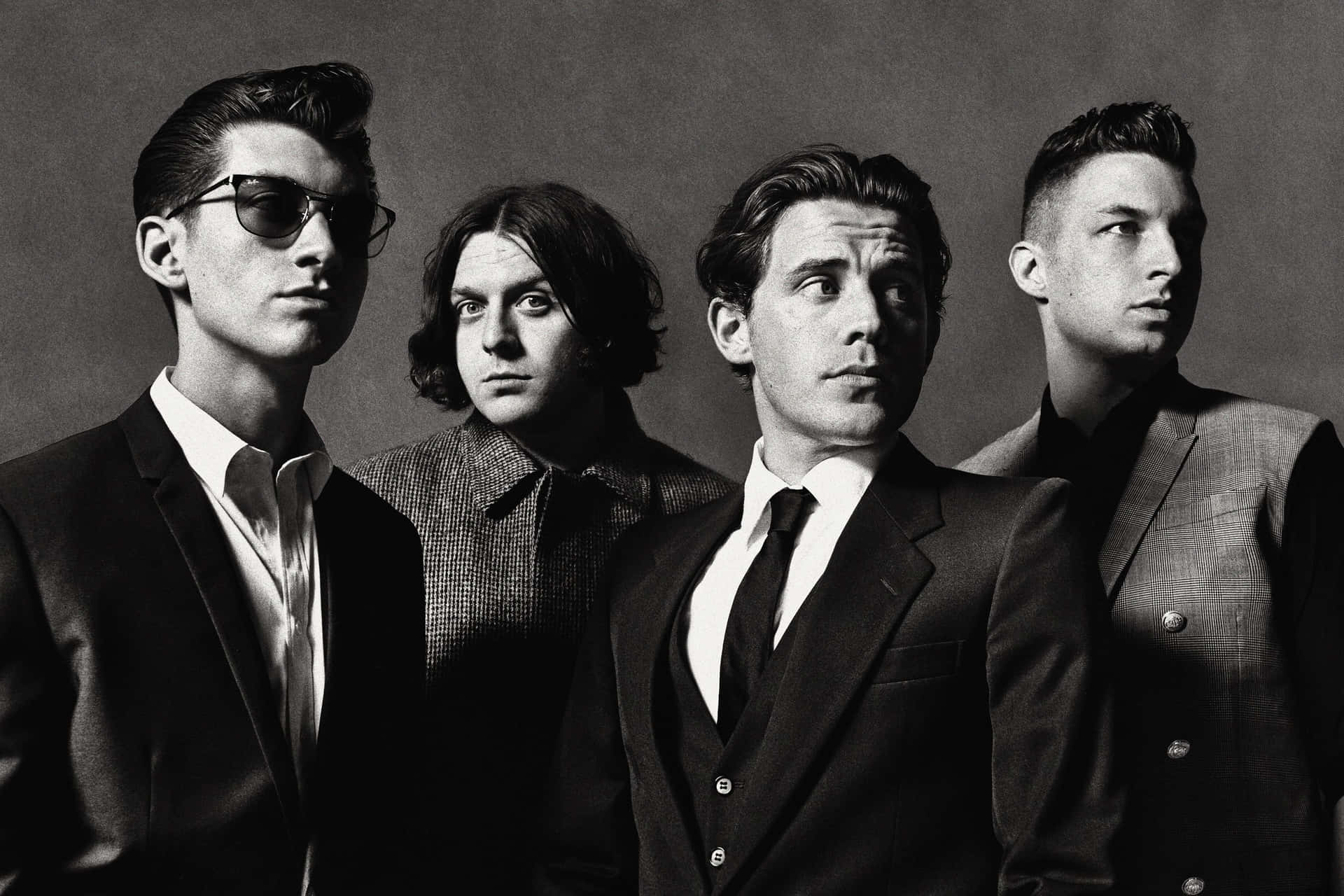 Arctic Monkeys Band Portrait_ B W