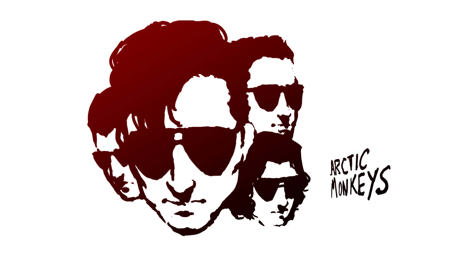 Arctic_ Monkeys_ Band_ Silhouette Background