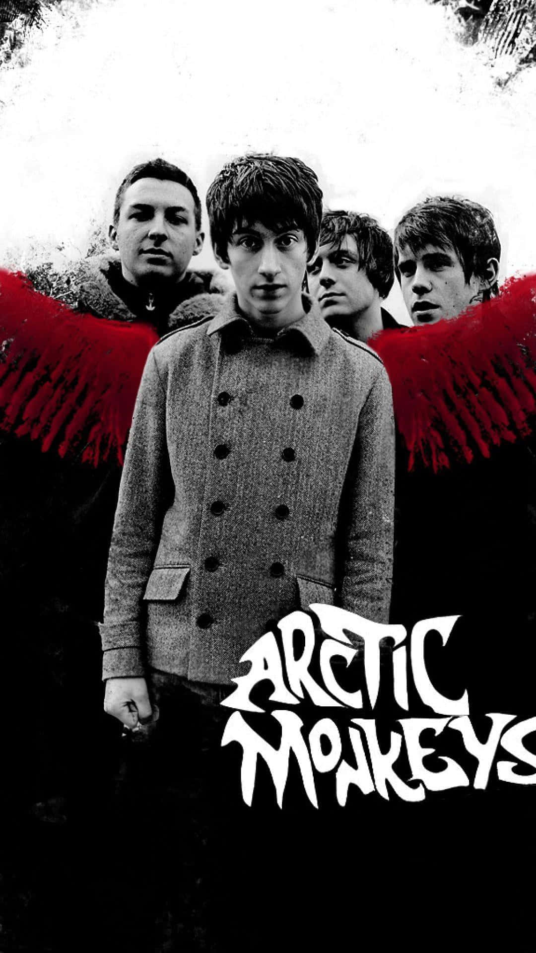 Arctic Monkeys Bandwith Red Wings Background