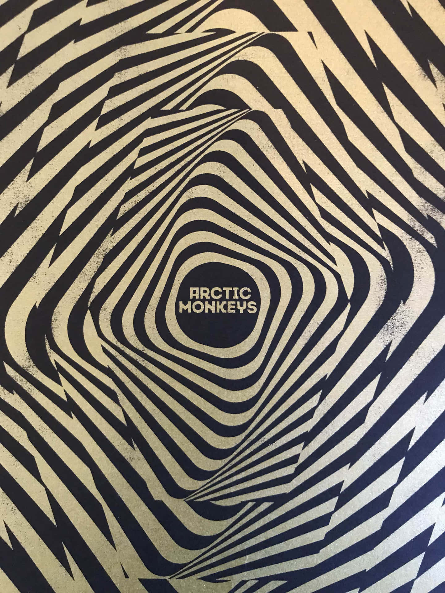 Arctic Monkeys Optical Illusion Artwork Background
