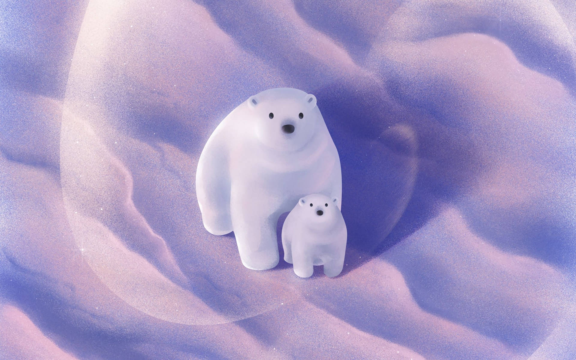 Arctic Polar Bear Art Background