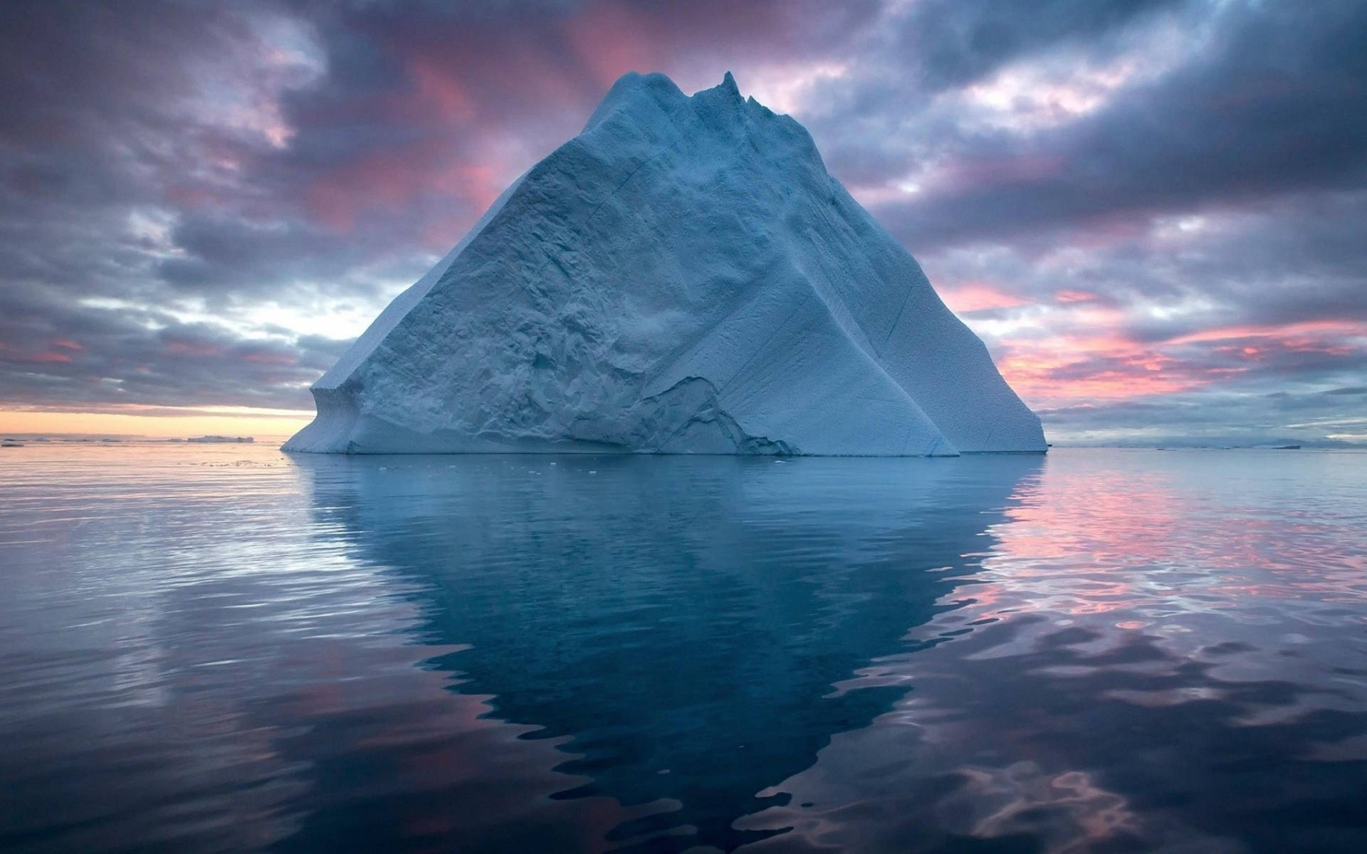 Arctic Triangular Iceberg Background