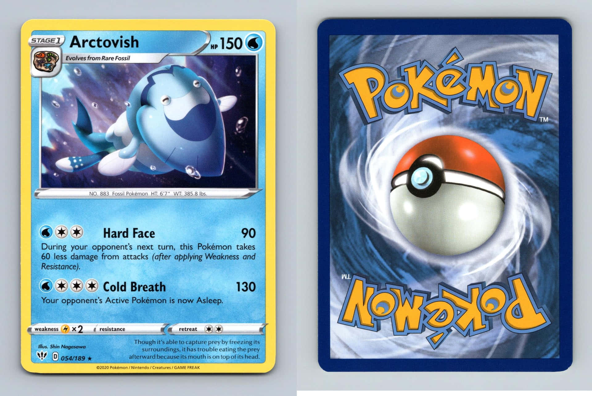 Arctovish Pokémon Card Background