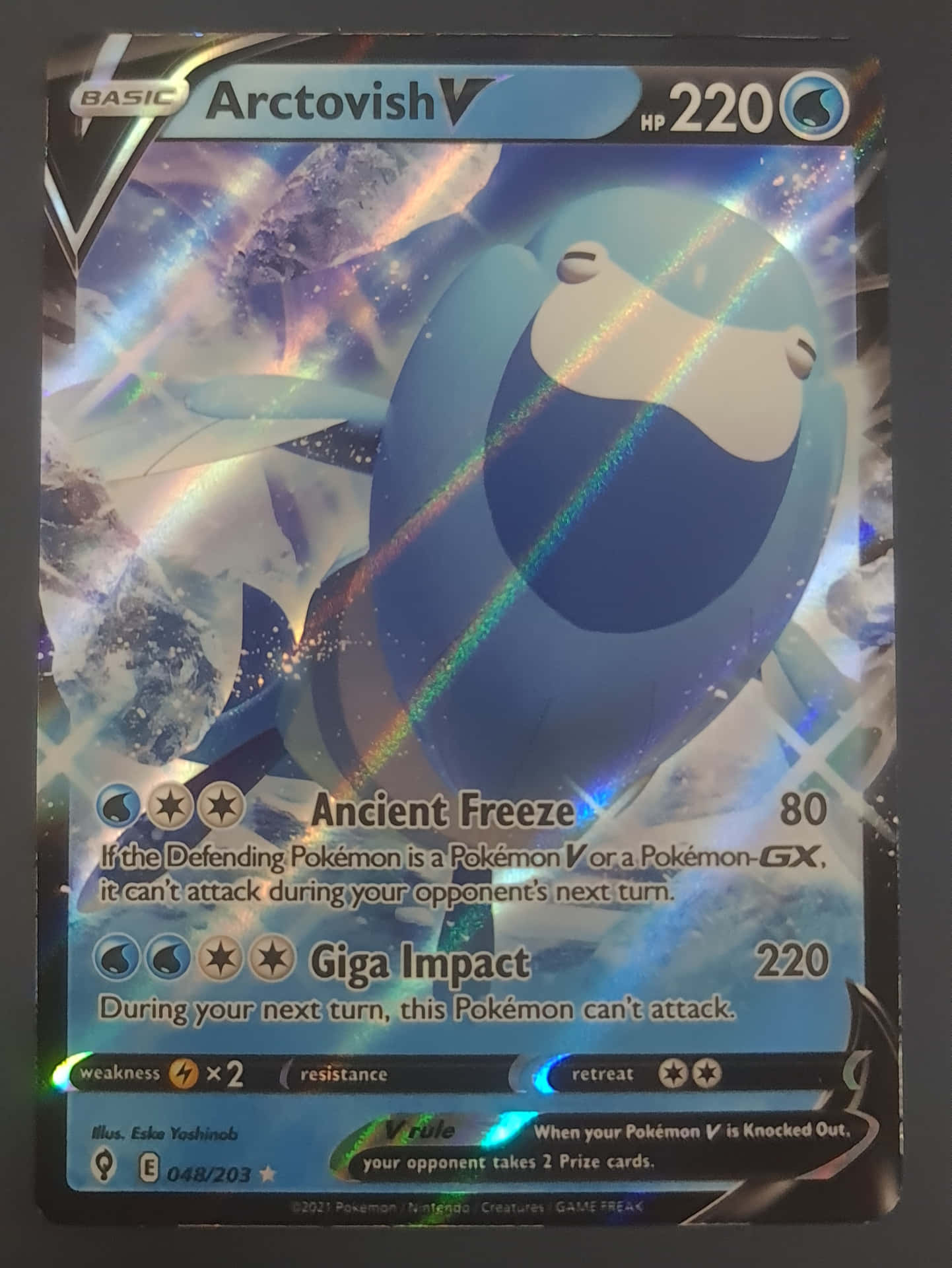 Arctovish, The Vintage Power Pokemon Card Background