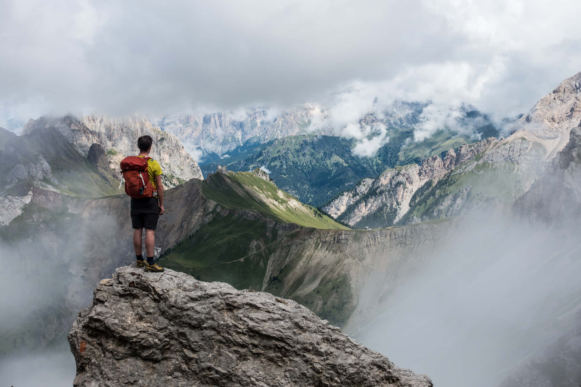 Arduous Mountain Hiking Background
