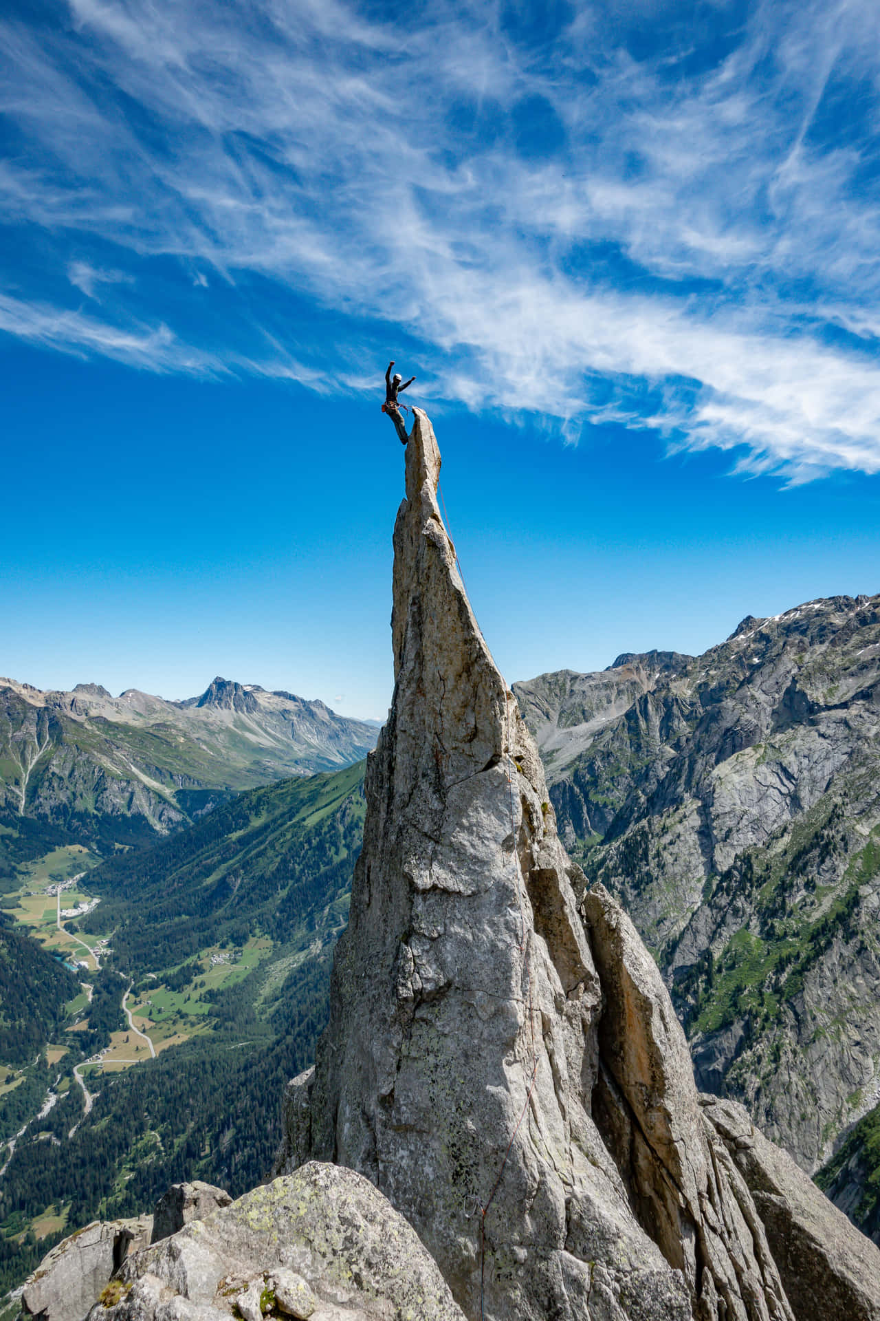 Arduous Mountaintop Background