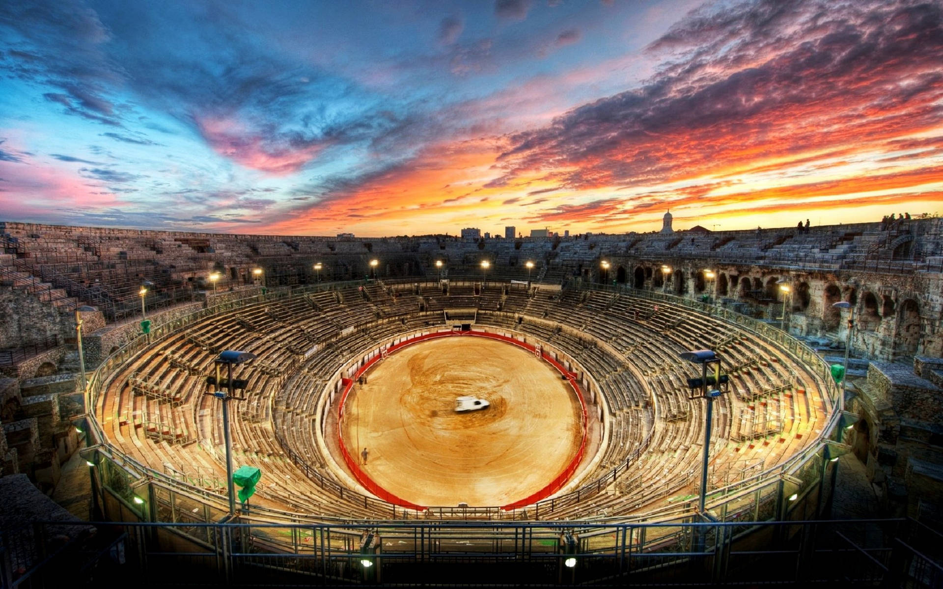 Arena Of Nimes Rome Background