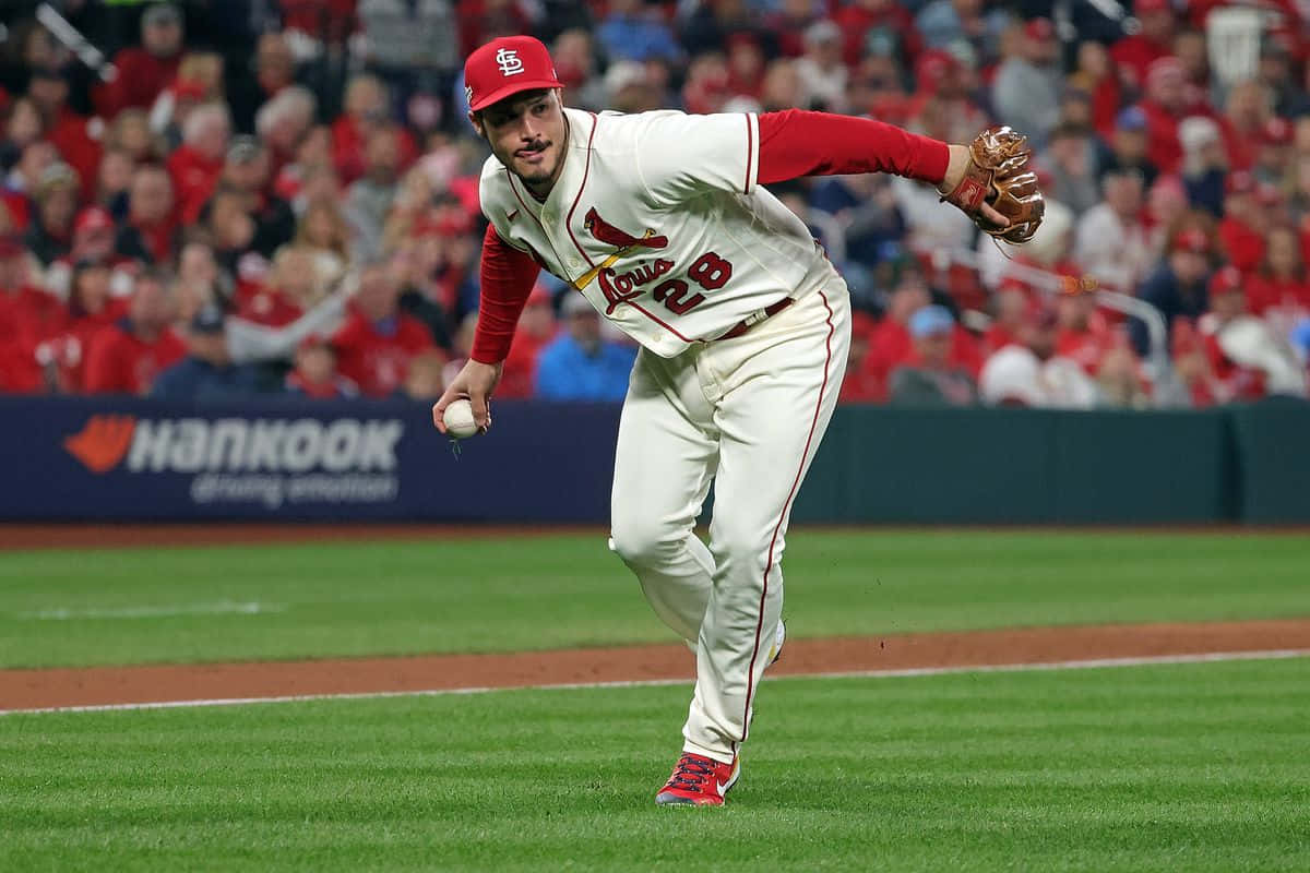 Arenado Fielding Action St Louis Cardinals Background
