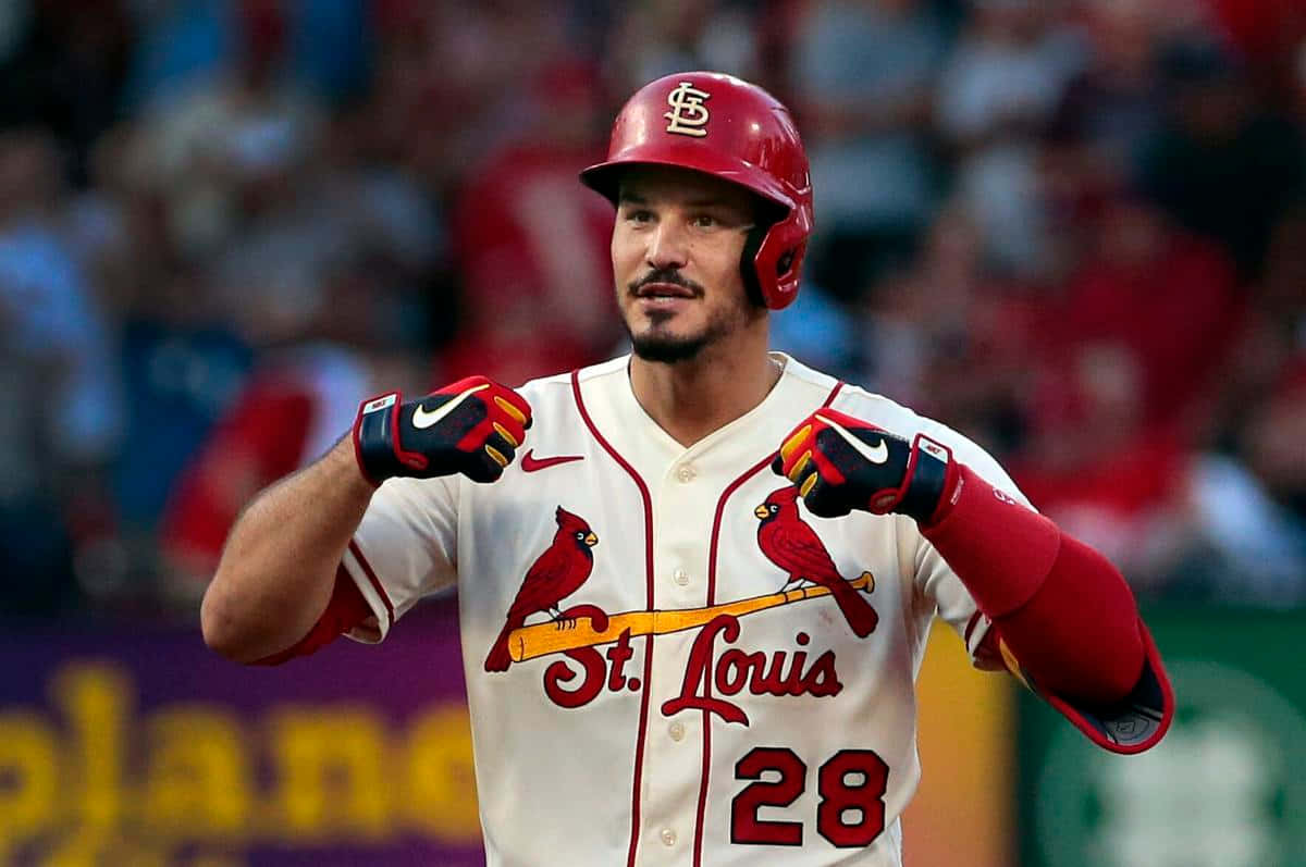 Arenado St Louis Cardinals Baseball Player Background