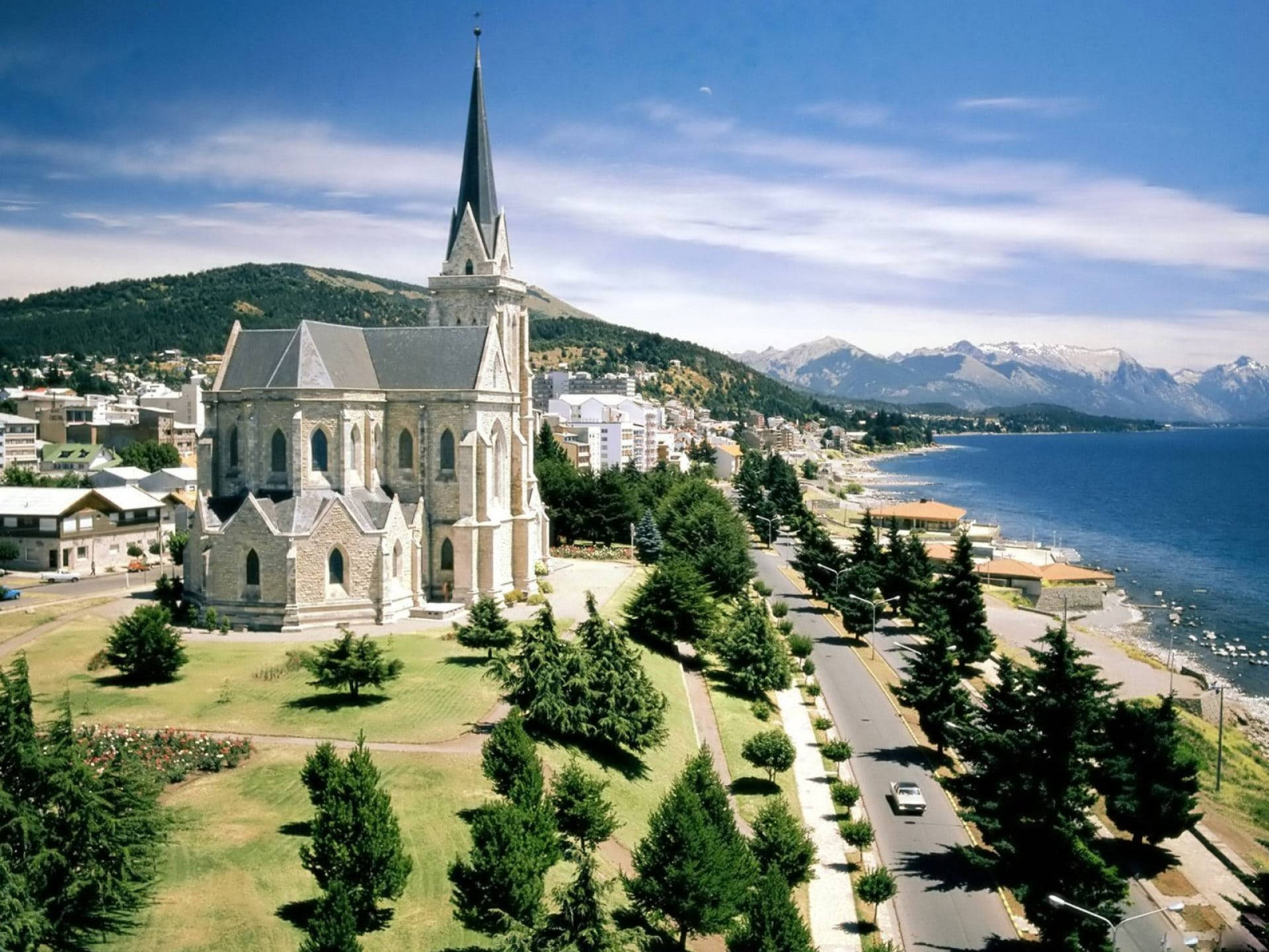 Argentina Bariloche Cathedral Background