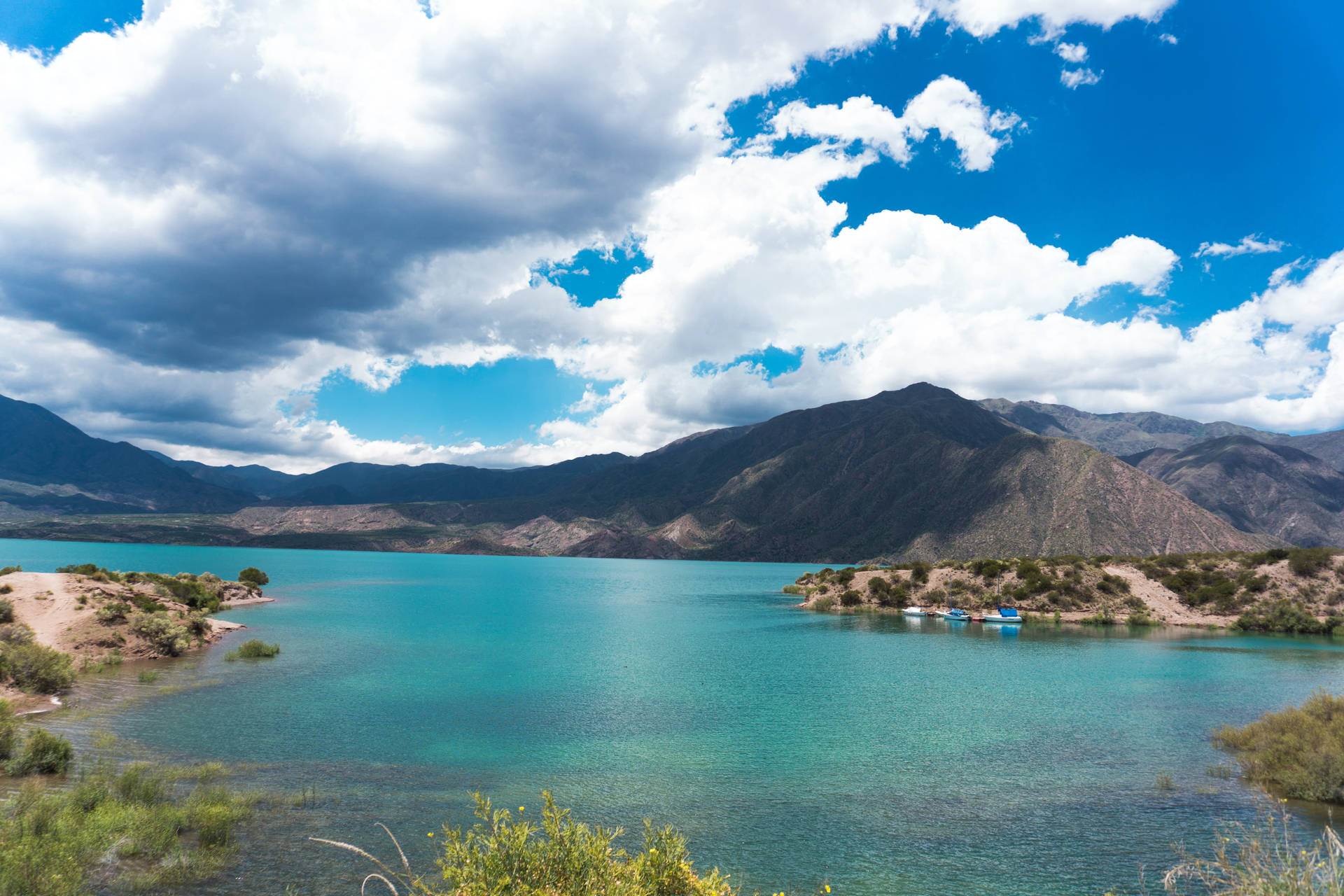 Argentina Mendoza River Andes Background