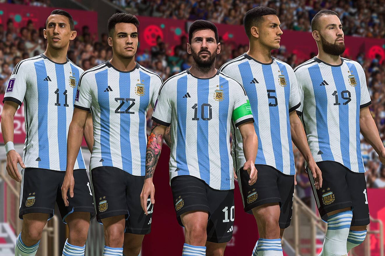 Argentina National Football Team Five Members Background