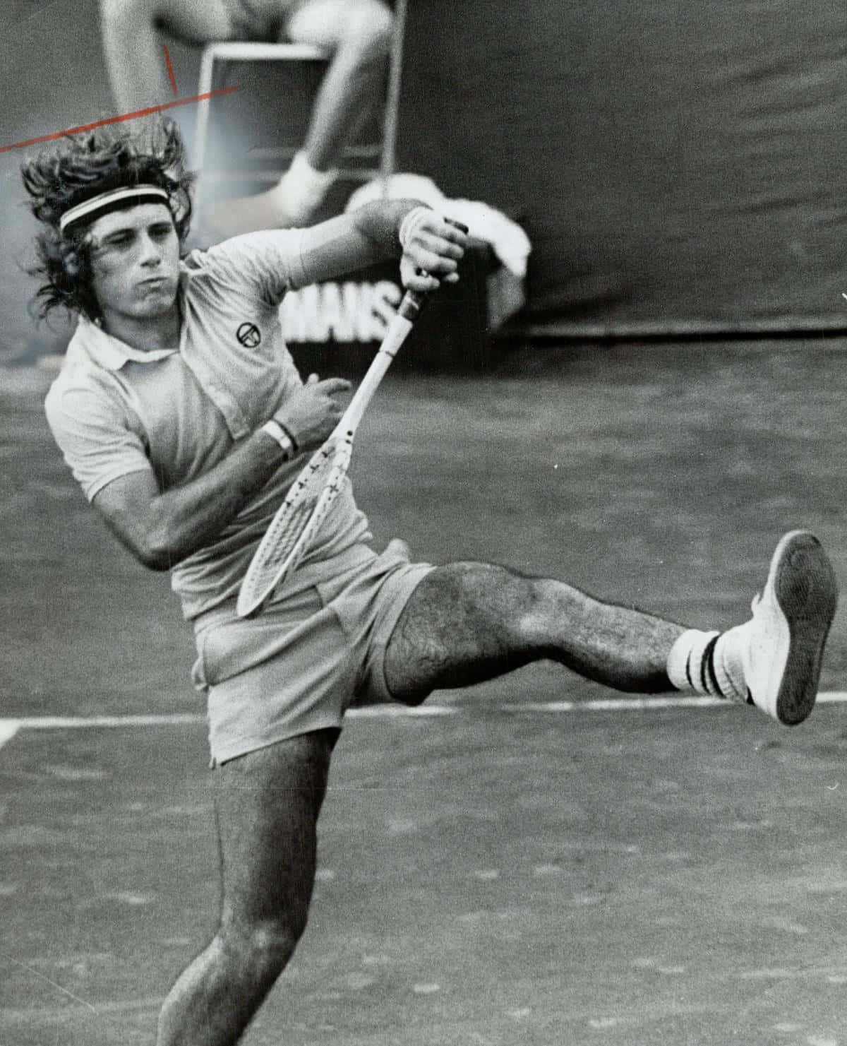 Argentine Tennis Player Guillermo Vilas Europe Open Background