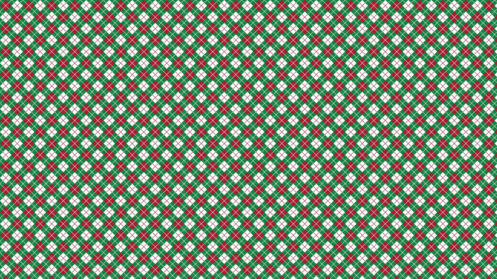 Argyle Christmas Aesthetic Pattern