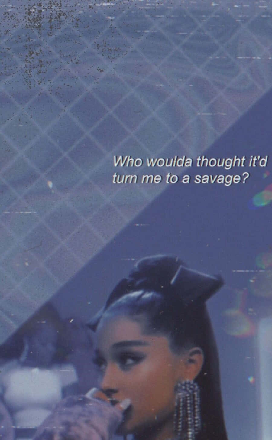 Ariana Grande - Ethereal Beauty In Lavender Hues Background