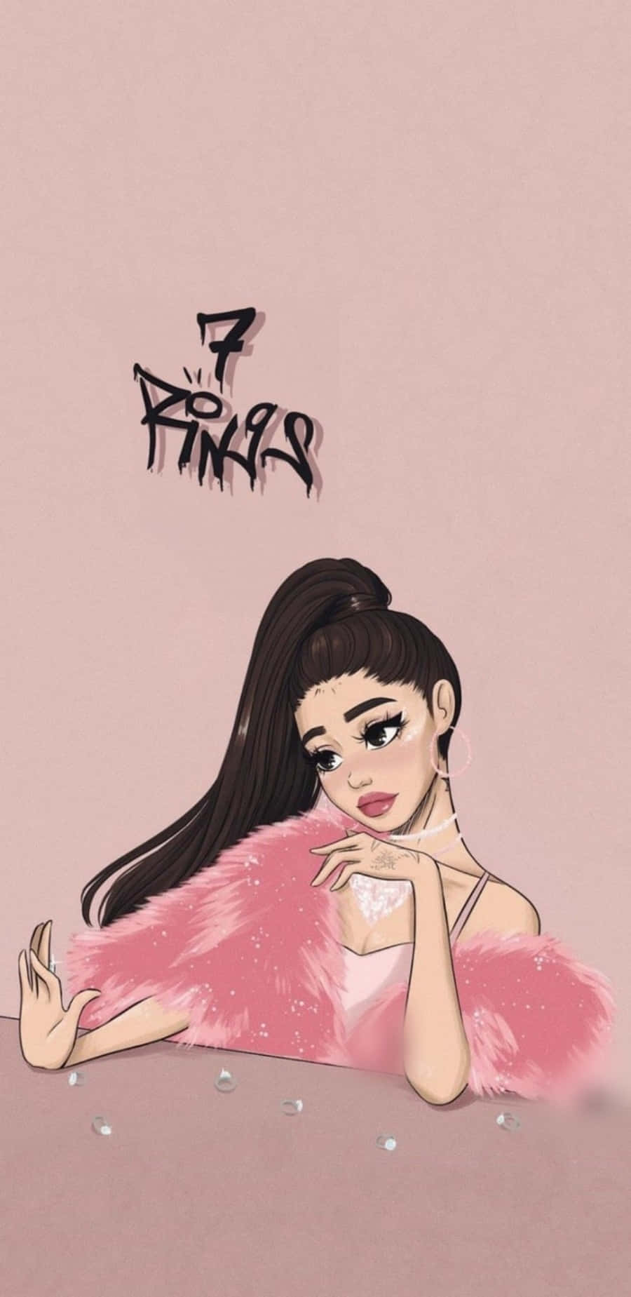 Ariana Grande Looks Fierce And Untouchable, Glowing Proudly Wearing Seven Rings Background