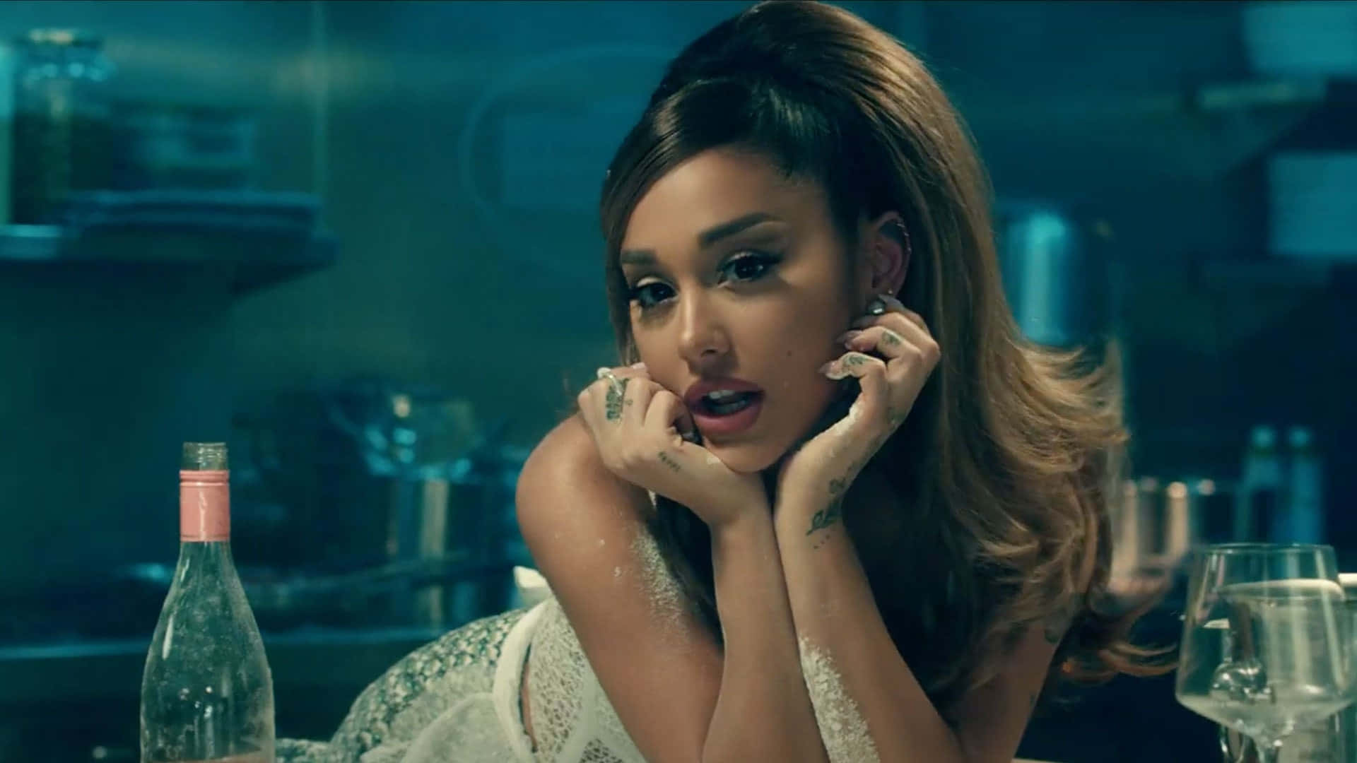 Ariana Grande Positions Music Video Dinner Scene