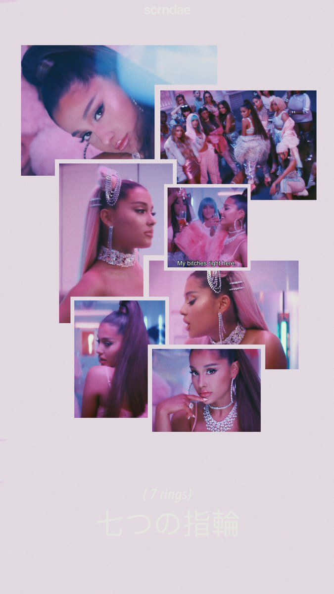 Ariana Grande Radiates Beauty And Style In This Aesthetic. Background