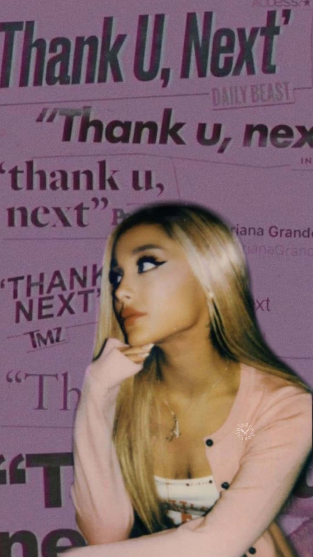 Ariana Grande Thank U Next Pose Background