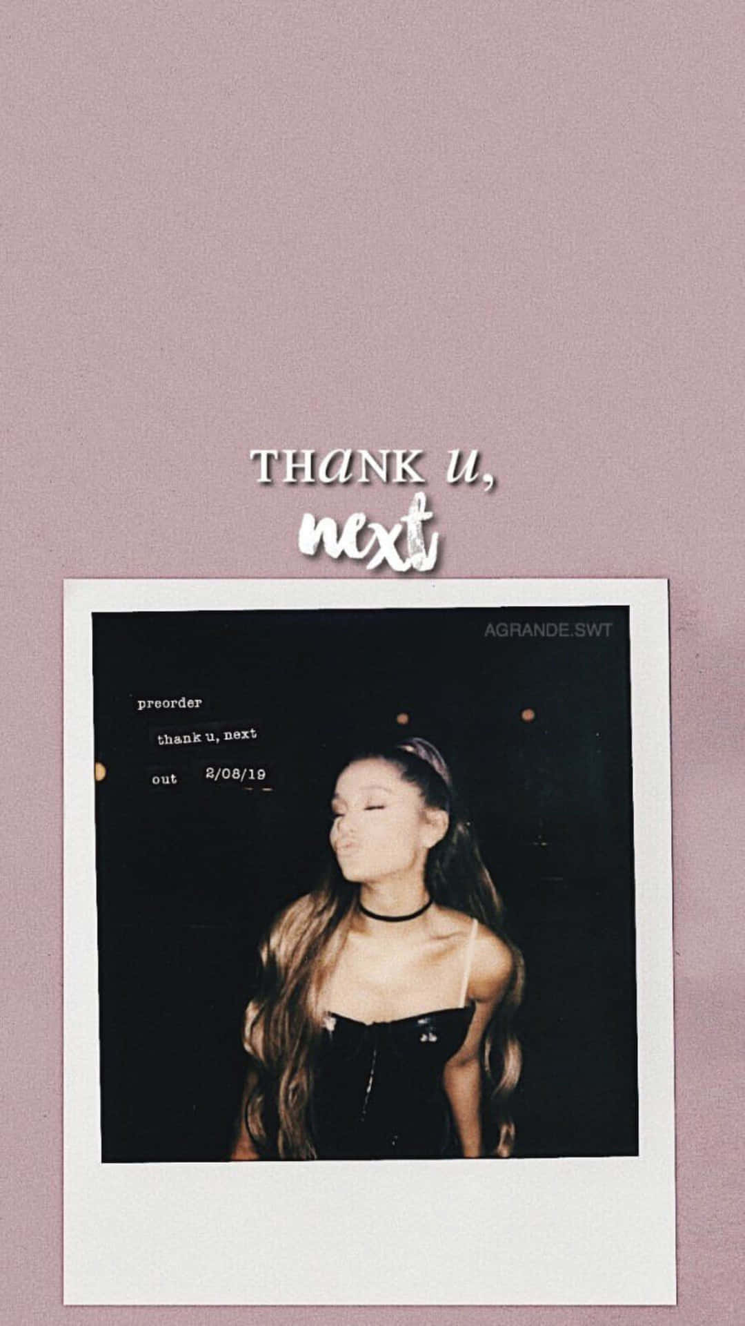 Ariana Grande Thank U Next Promo Background