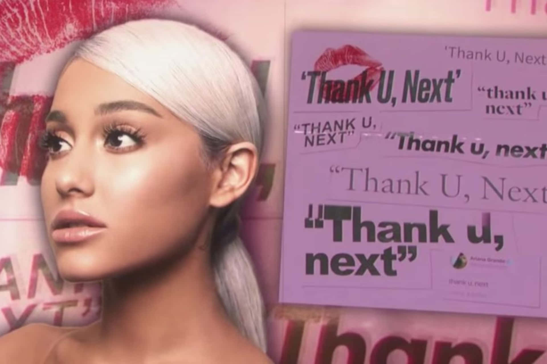 Ariana Grande Thank U Next Promo Background