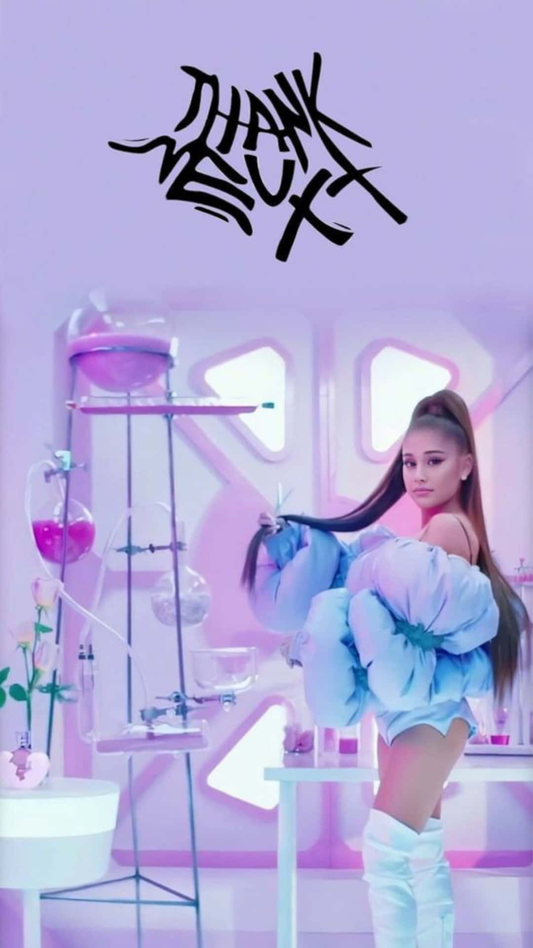 Ariana Grande Thank U Next Science Lab Background