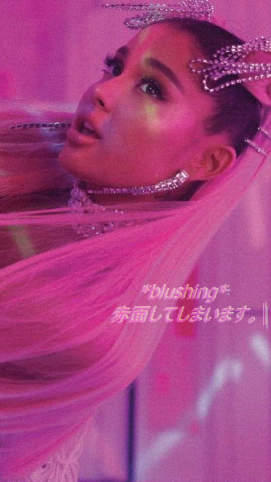 Ariana Grande Wears Extravagant Jewelry As She Shakes Hands With A Lucky Fan Background