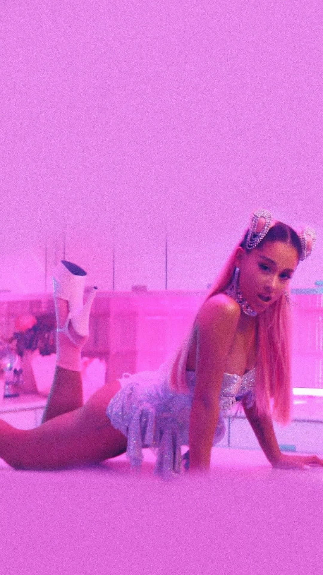 Ariana Grande With Her Hit Single “7 Rings” Background