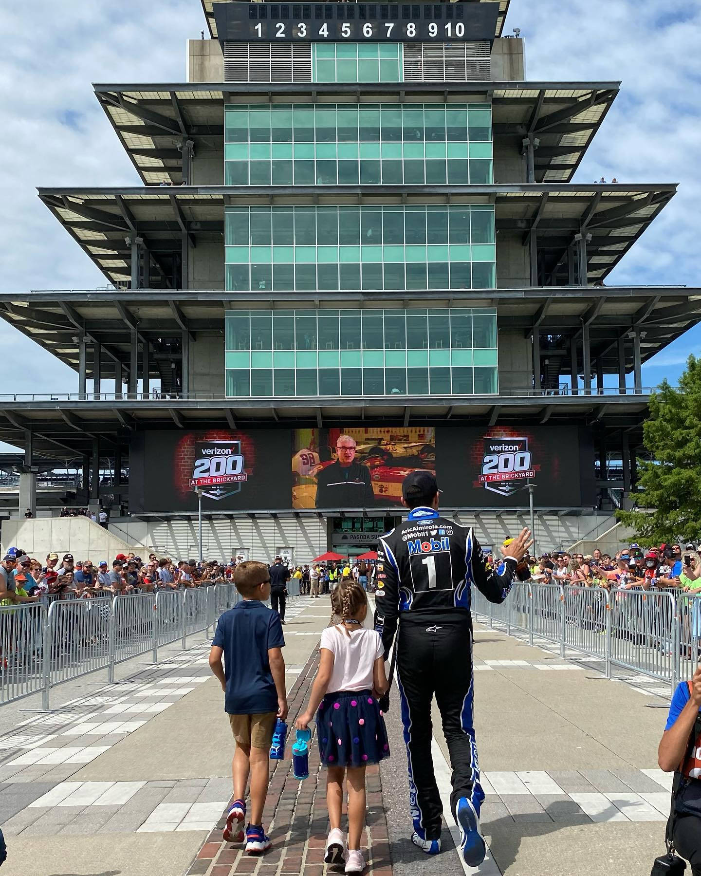 Aric Almirola Glass Building