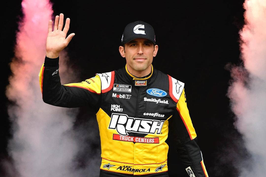 Aric Almirola Waving Background