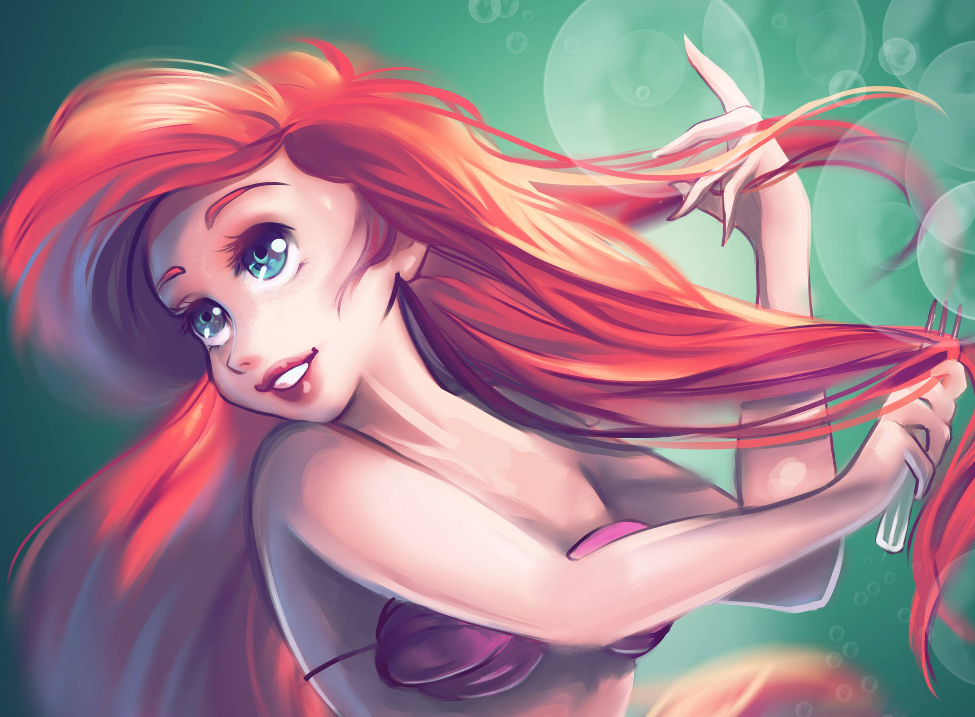 Ariel Close-up Fanart Background