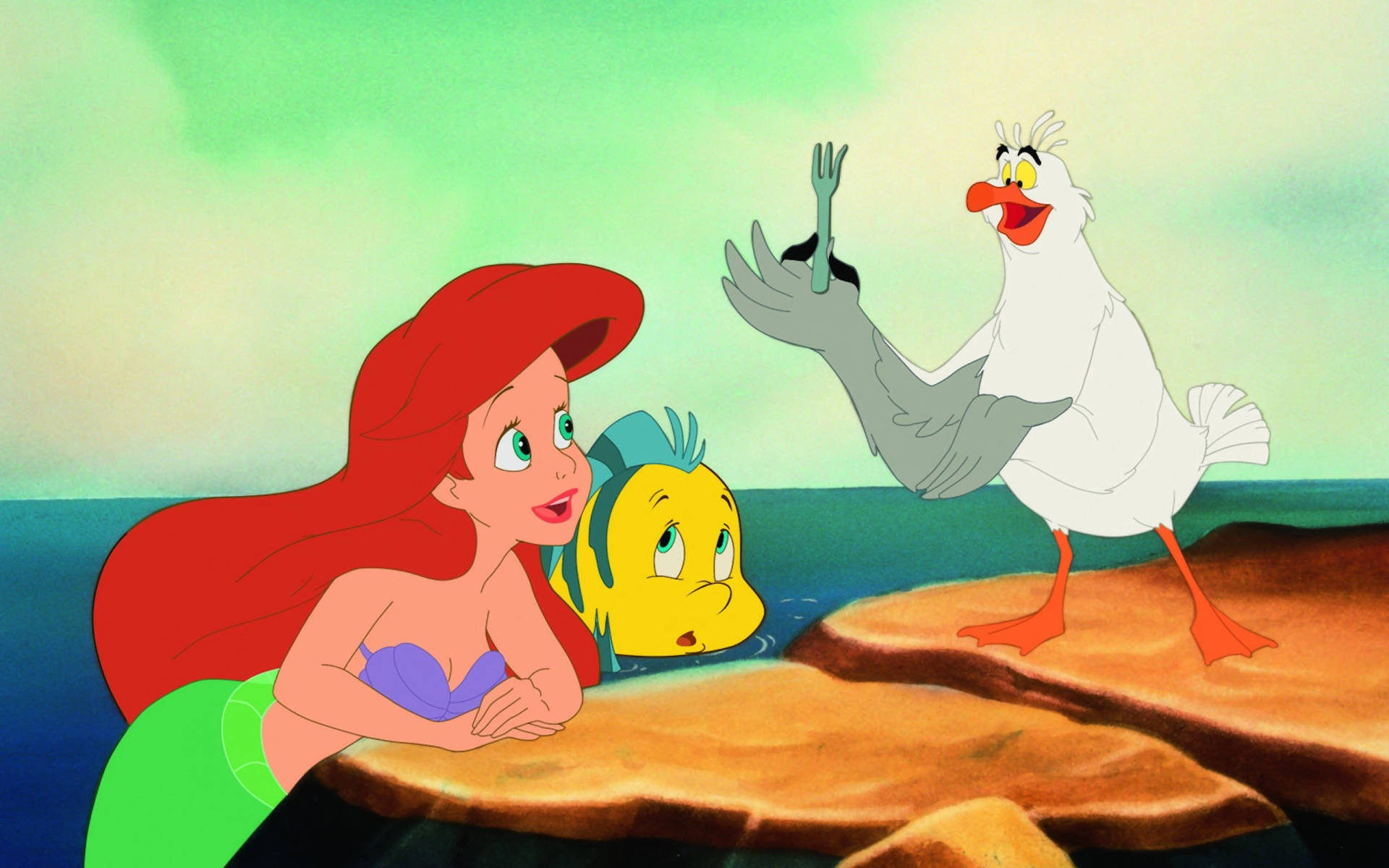 Ariel Flounder And Scuttle